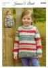 Knitting Pattern - James C Brett JB488 - Fairground DK - Cardigan and Sweater